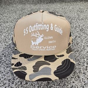 OTTO Beige and Black Camo Hat One Size Fits Most NWOT